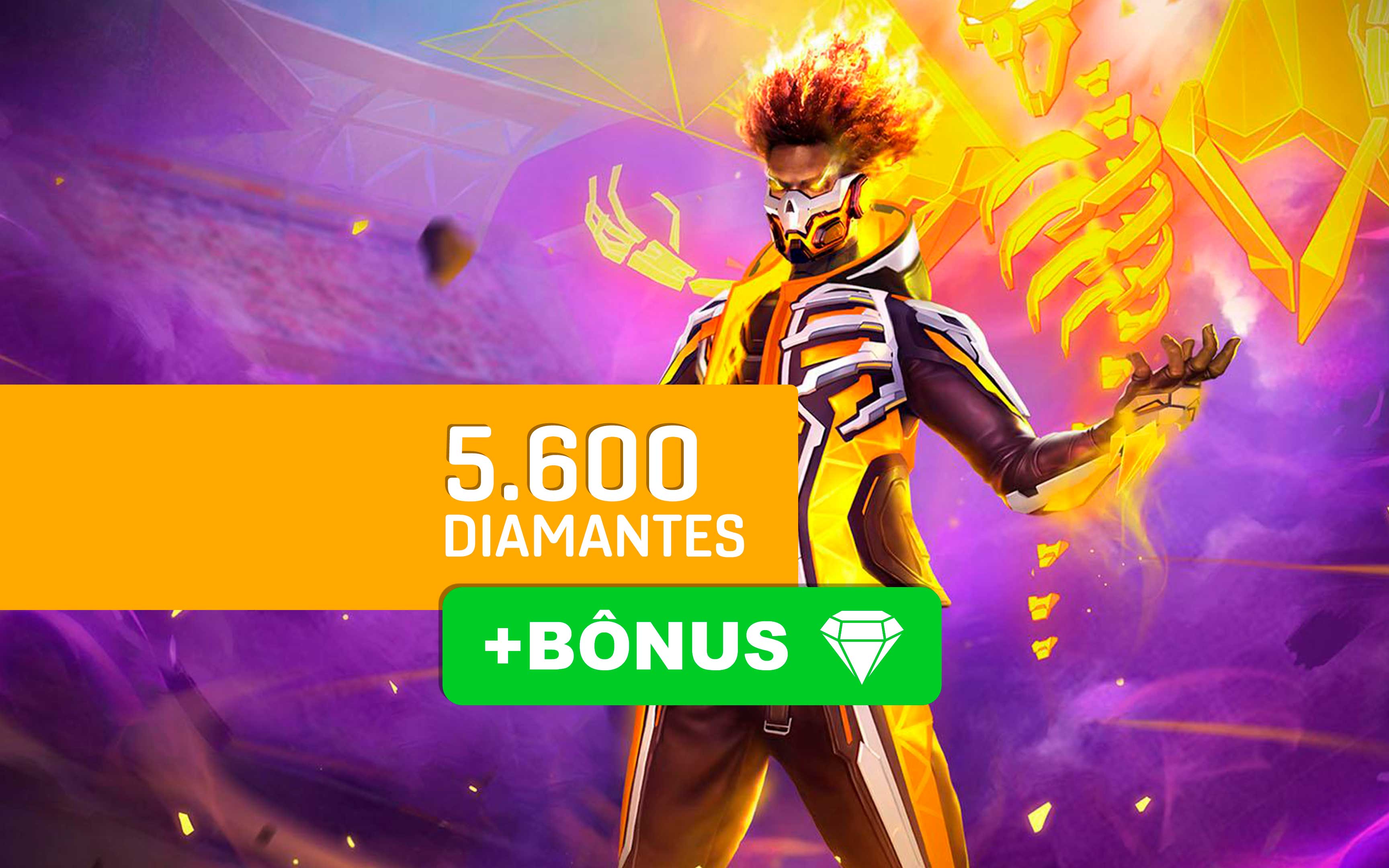5600 Diamantes +10% bônus - Free Fire