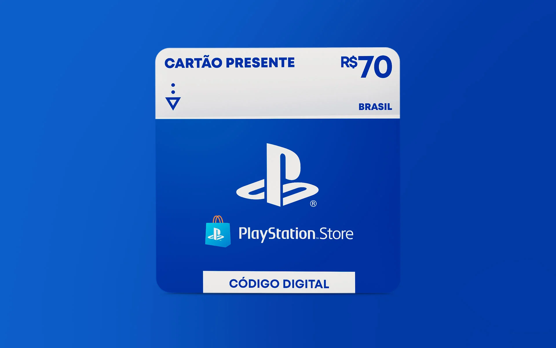 R$ 70 PlayStation Store - Cartão Presente Digital [Exclusivo Brasil]