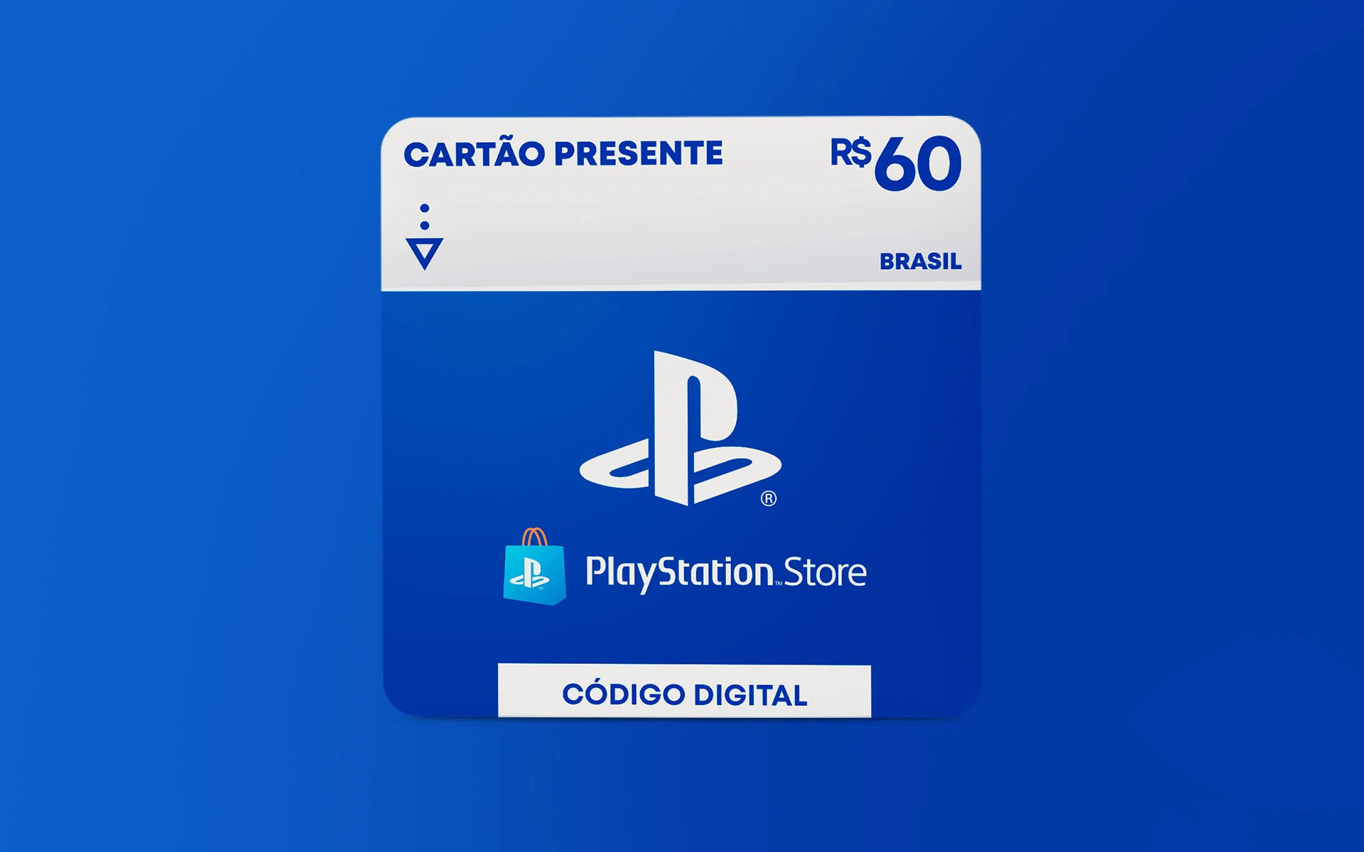 R$ 60 PlayStation Store - Cartão Presente Digital [Exclusivo Brasil]