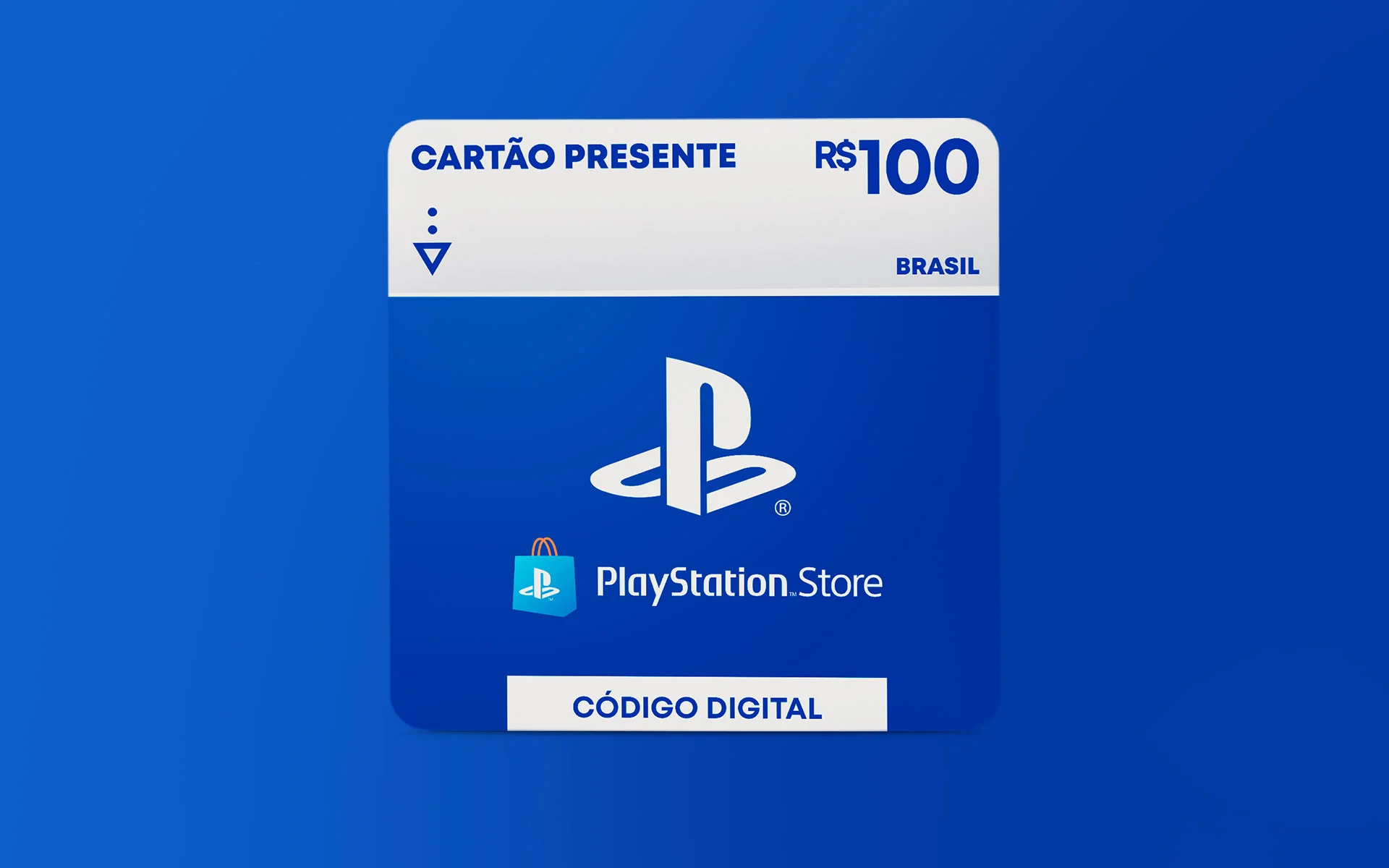 R$ 100 PlayStation Store - Cartão Presente Digital [Exclusivo Brasil]