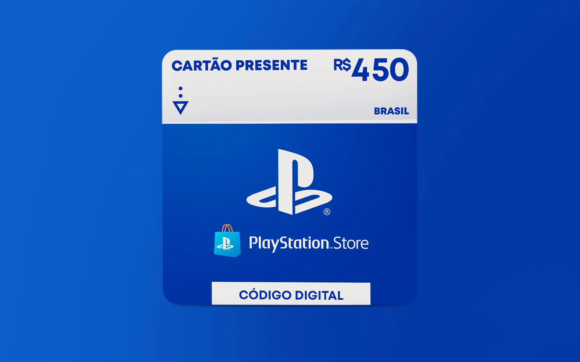 R$ 450 PlayStation Store - Cartão Presente Digital [Exclusivo Brasil]