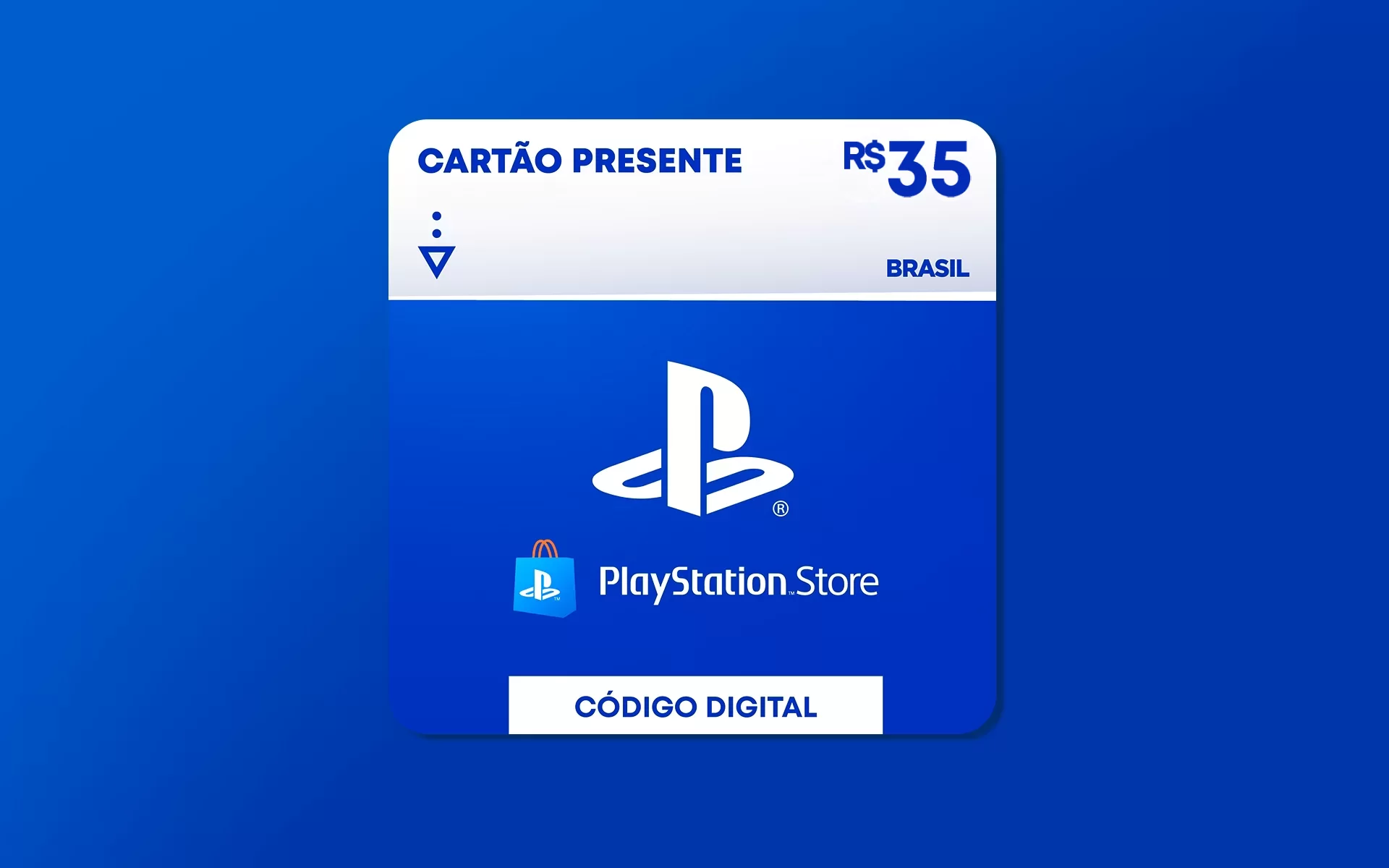 R$ 35 PlayStation Store - Cartão Presente Digital [Exclusivo Brasil]